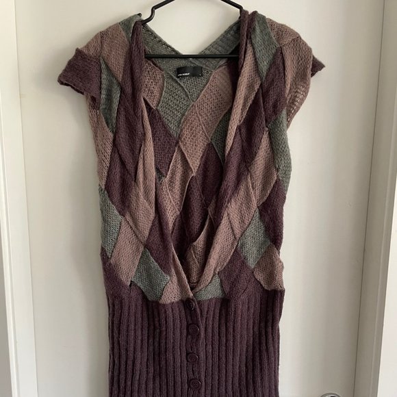 SHORT SLEEVE KNITTED SWEATER - Picture 1 of 6